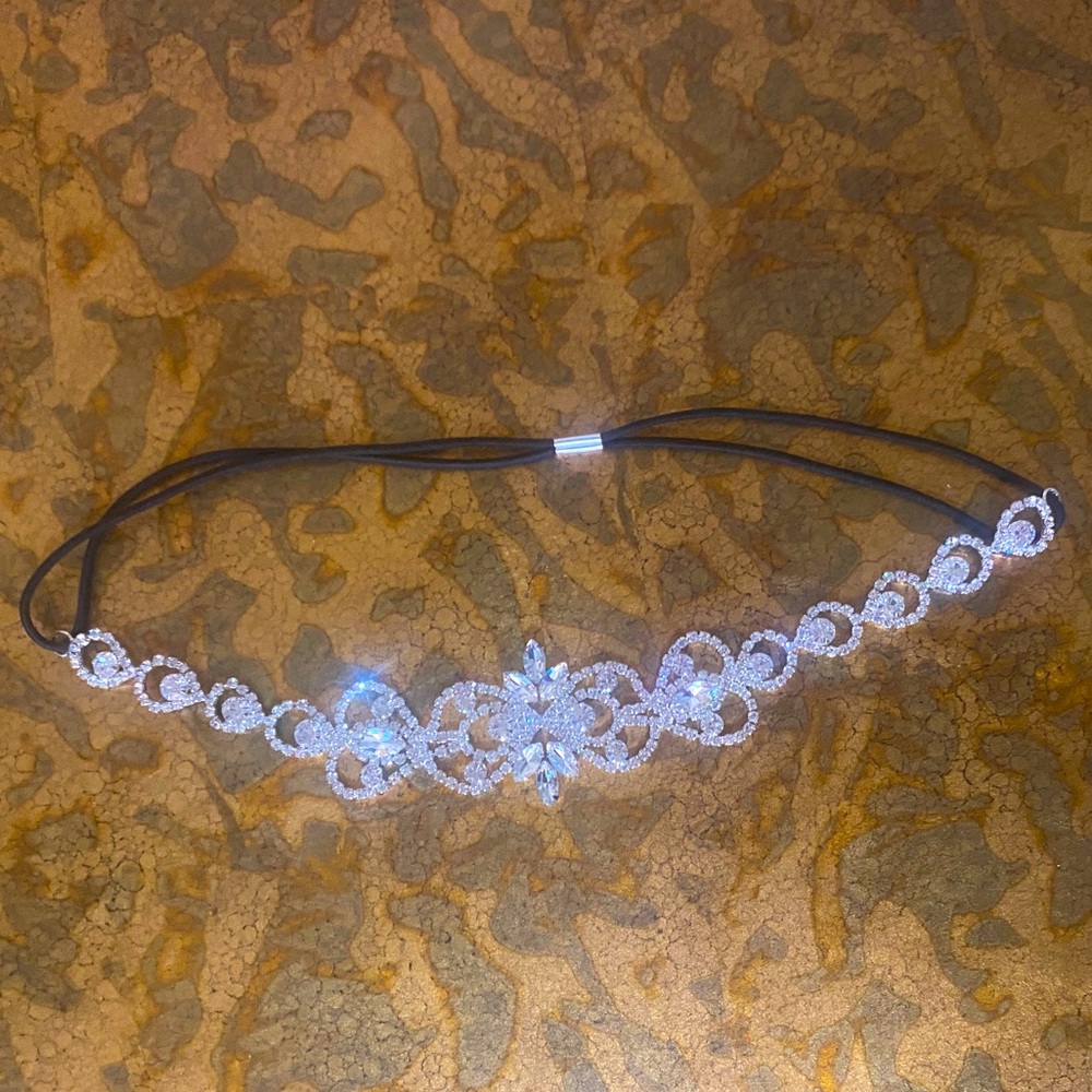 Rave rhinestone headpiece, new